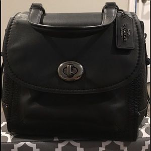 Coach leather backpack